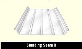Standing Seam II Roof Panel in a Steel Building